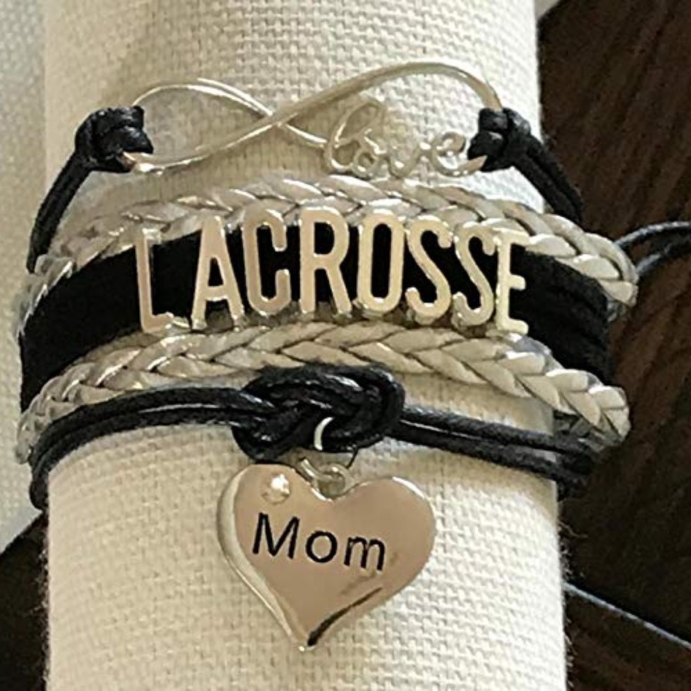 Lacrosse Mom Infinity Bracelet- Lacrosse Jewelry